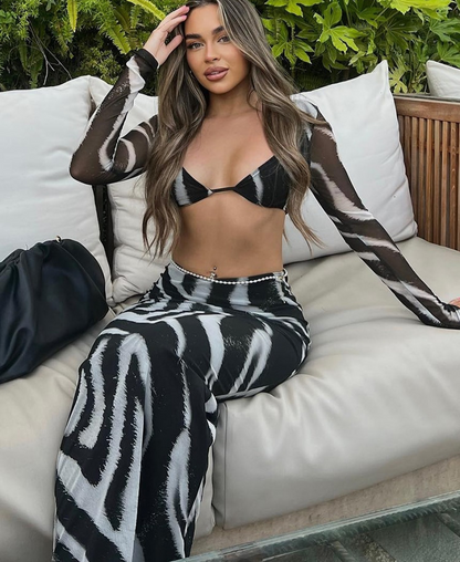 Ensemble d'été à rayures avec jupe – Chic & Féminin – Melina