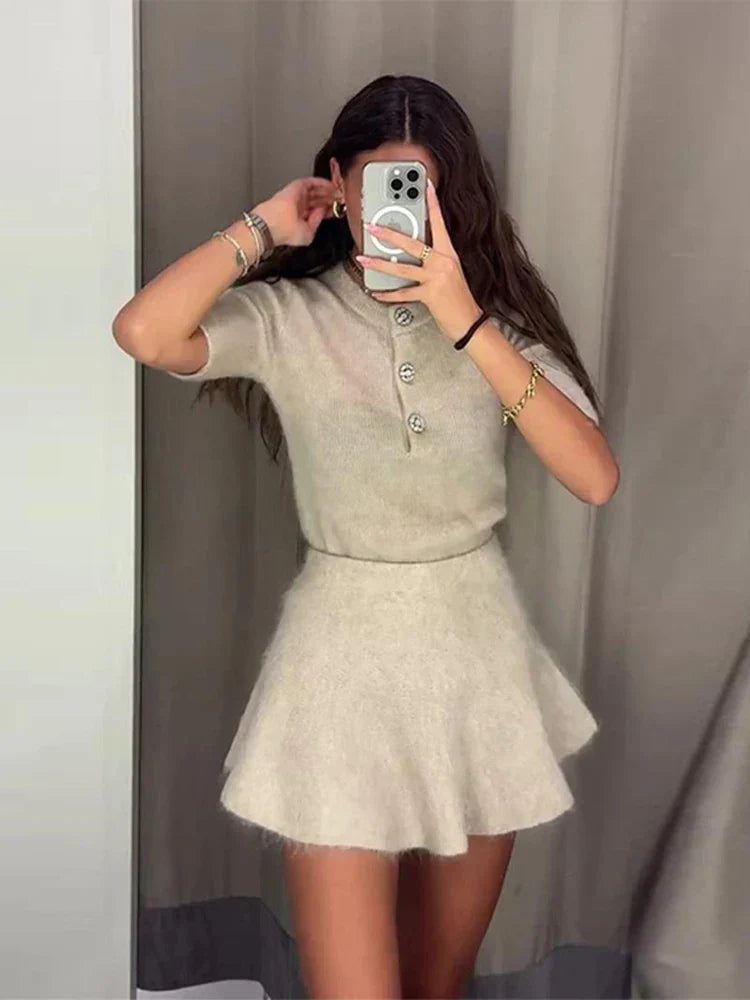 WINTER | Pull en laine élégant à col rond pour femme - Luviera Fashion