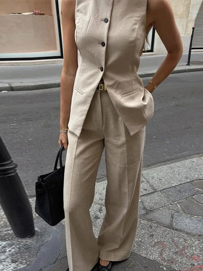 LINA | Élégant ensemble deux pièces pour une silhouette raffinée - Luviera Fashion