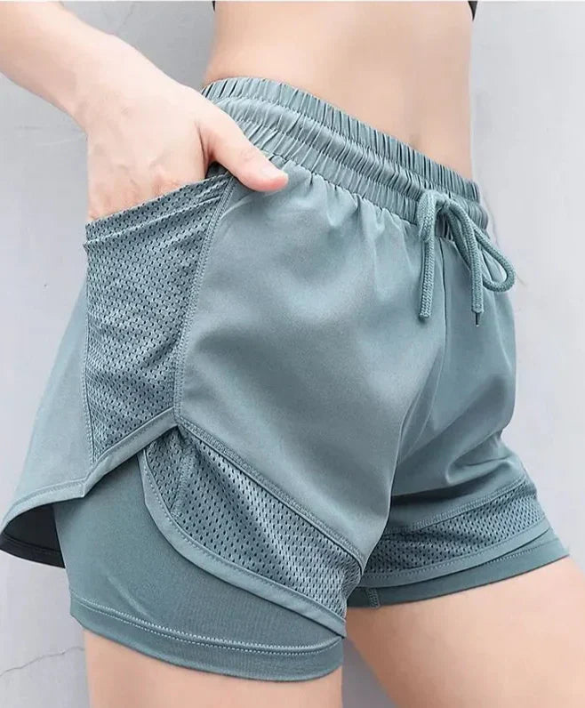 Shorts de fitness taille haute pour femmes