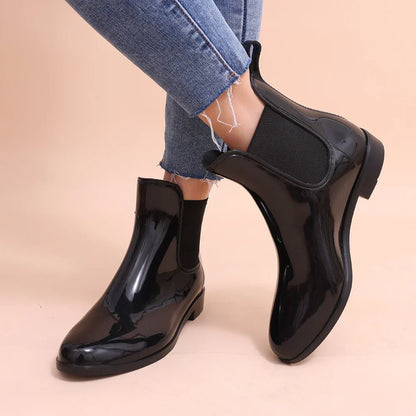 ZARA | Bottines glossy chic