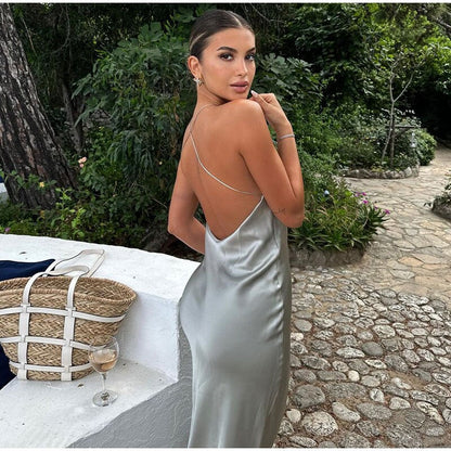 Robe maxi sans manches à bretelles - Luna, Collection Été 2025