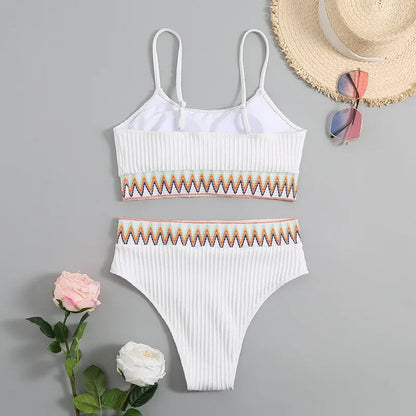 Bikini Taille Haute avec Bretelles Ajustables – Malia