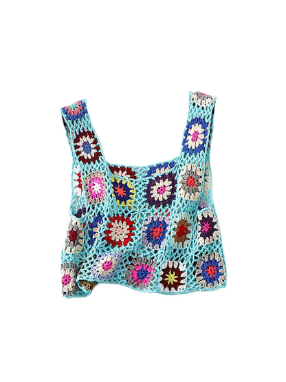 NOA | Top en maille fleurie