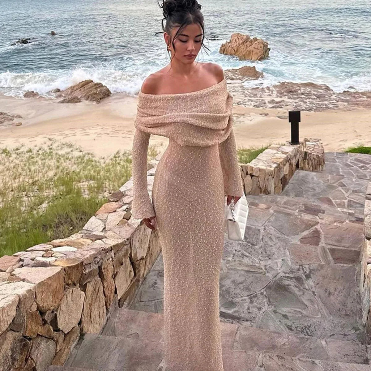 Élégance AMELIA | Robe maxi décolletée, parfaite pour l'été - Luviera Fashion