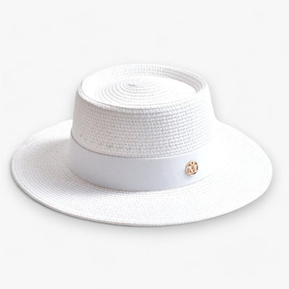 Élégant chapeau de paille pour femmes – Protection solaire