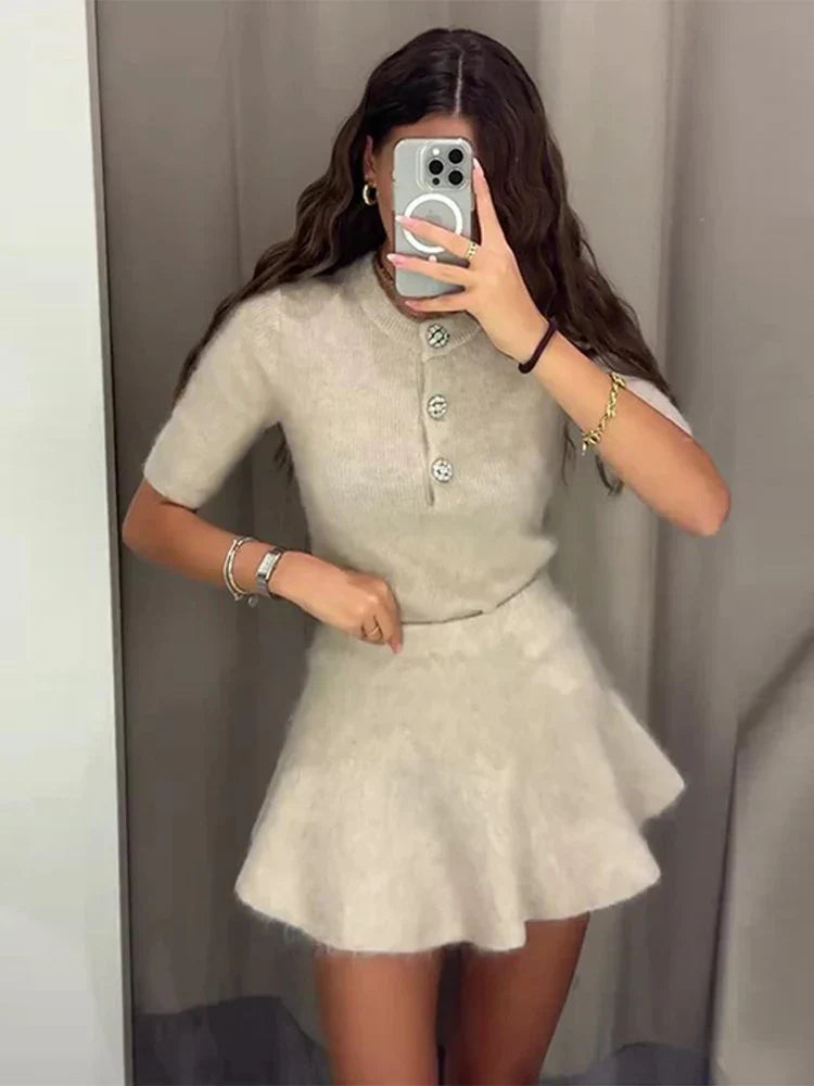 WINTER | Pull en laine élégant à col rond pour femme - Luviera Fashion