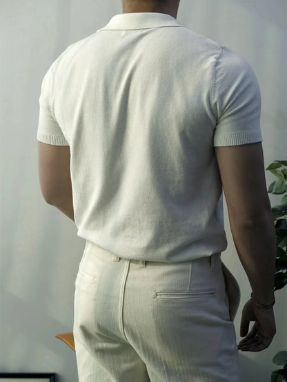 BERNARD | Polo raffiné style Old Money pour hommes - Luviera Fashion