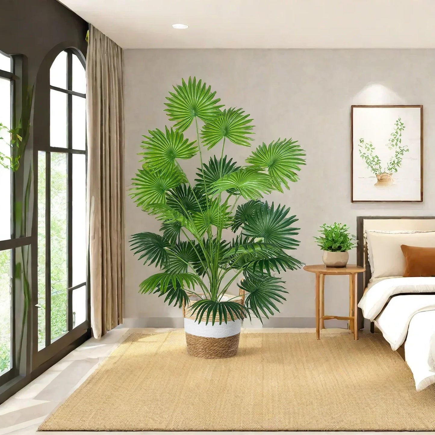 Chic Exotique avec une Note de Palmier