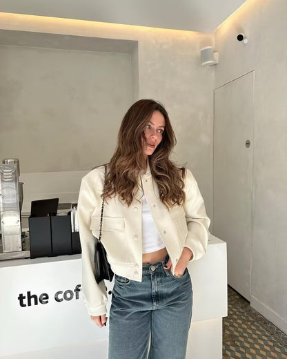 AMÉLIE | Veste Bombers Chic pour Femme - Luviera Fashion