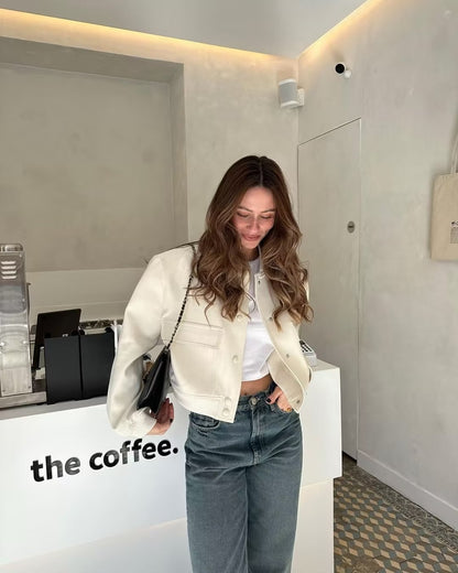 AMÉLIE | Veste Bombers Chic pour Femme - Luviera Fashion