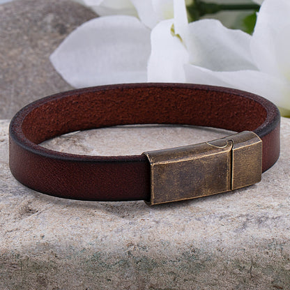 Rugged MATHIS | Bracelet en cuir, une touche de caractère masculine - Luviera Fashion