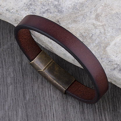 Rugged MATHIS | Bracelet en cuir, une touche de caractère masculine - Luviera Fashion