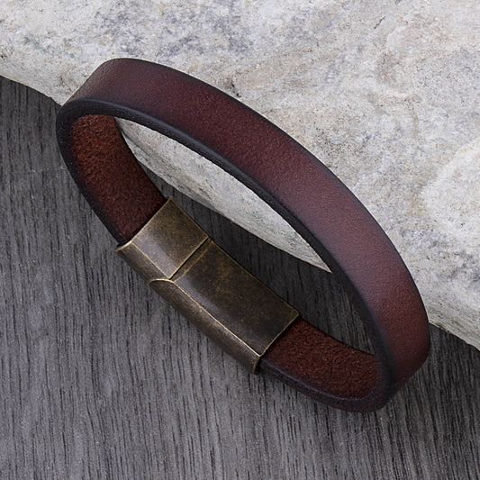 Rugged MATHIS | Bracelet en cuir, une touche de caractère masculine - Luviera Fashion