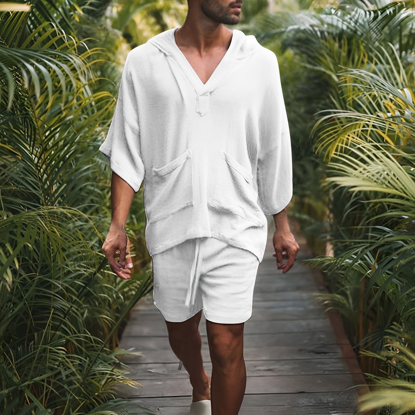 Bali Boho Men's Set | Shirt & Shorts