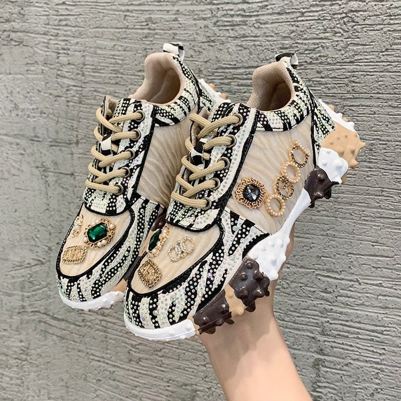 VERONIQUE | Chaussures Étincelantes en Diamant - Luviera Fashion