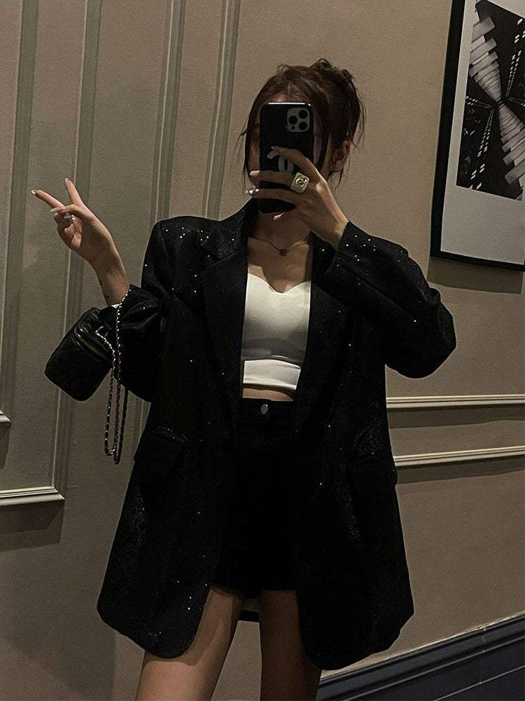 Veste Pailletée Éblouissante - Celeste