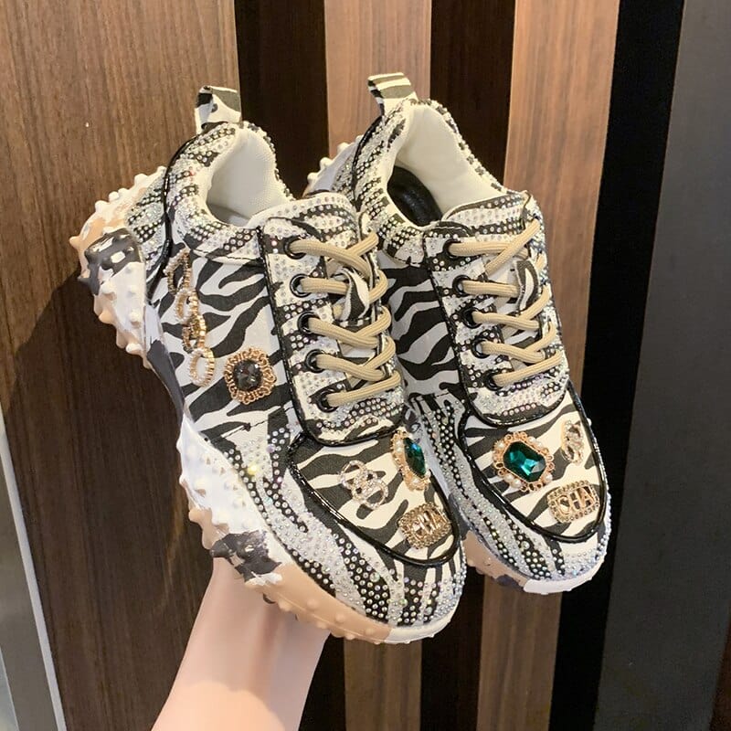 VERONIQUE | Chaussures Étincelantes en Diamant - Luviera Fashion