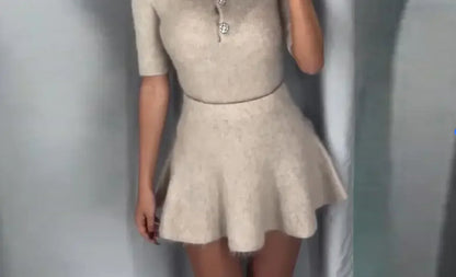 WINTER | Pull en laine élégant à col rond pour femme - Luviera Fashion