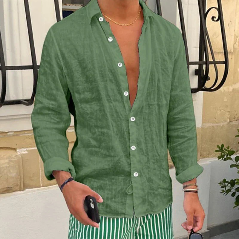 Chemise d'été décontractée pour hommes – Taro, légère et respirante