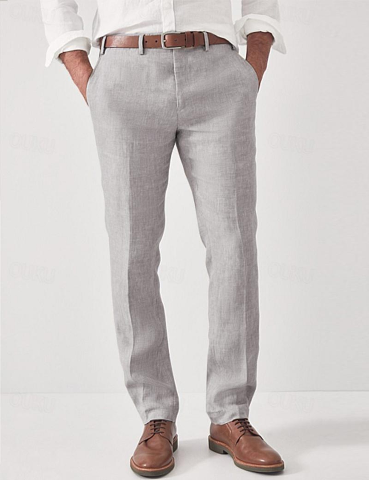 MATHIS | Pantalon de lin chic et léger pour homme - Luviera Fashion