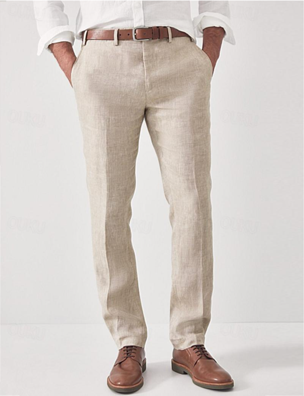 MATHIS | Pantalon de lin chic et léger pour homme - Luviera Fashion