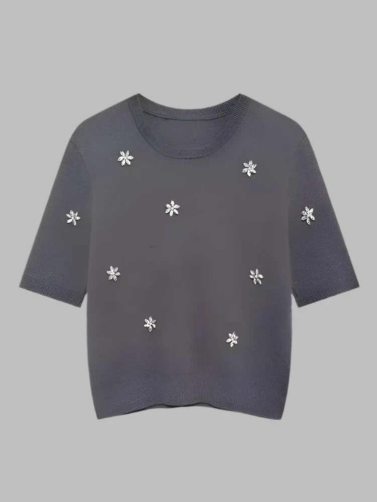 ISADORA | Élégant ensemble en maille avec détails ornés - Luviera Fashion