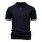 Chemise Polo pour Homme avec Fermeture Éclair