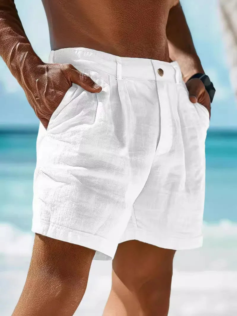 Jonas - Lin Summer Shorts for Men - Breathable Design