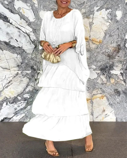 LEPPA | Robe d'été tendance à manches courtes - Luviera Fashion