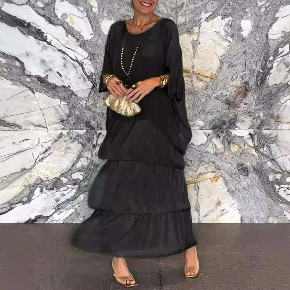 LEPPA | Robe d'été tendance à manches courtes - Luviera Fashion