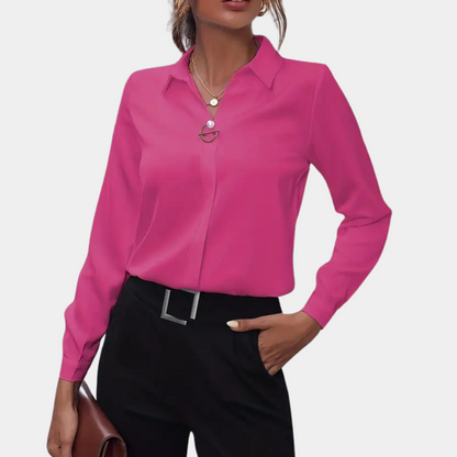 Blouse Élégante en Chiffon pour Femmes – Modèle Amélie