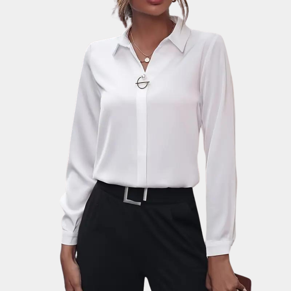 Blouse Élégante en Chiffon pour Femmes – Modèle Amélie