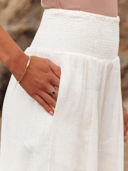 BLANCA - Pantalons Amples en Lin