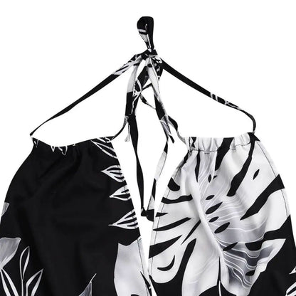 Salopette sans manches à motifs floraux pour femmes