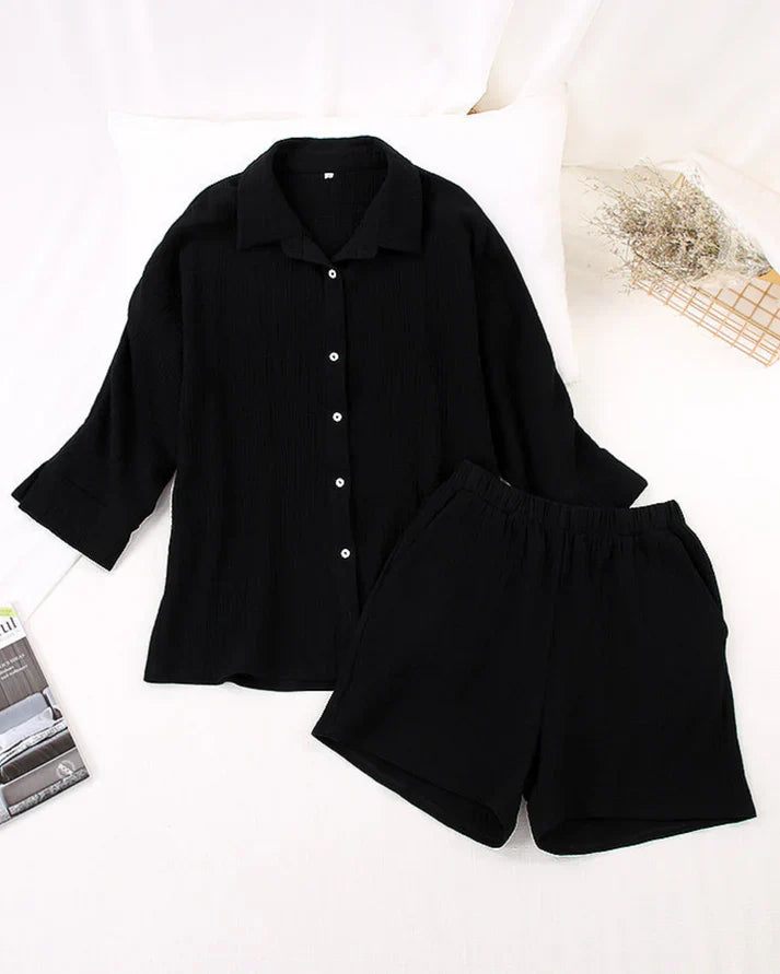 Ensemble d'été structuré en deux parties pour femmes – Tabea