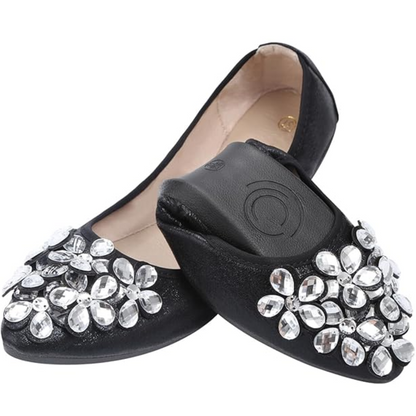 Yelena – Ballerines Éclatantes avec Strass