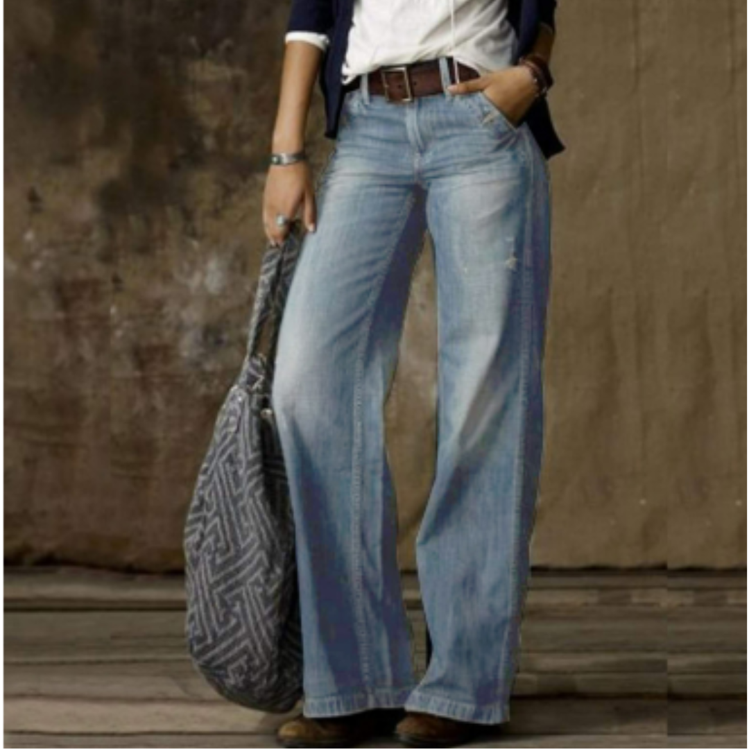 NOA | Jean élégant coupe large - Luviera Fashion