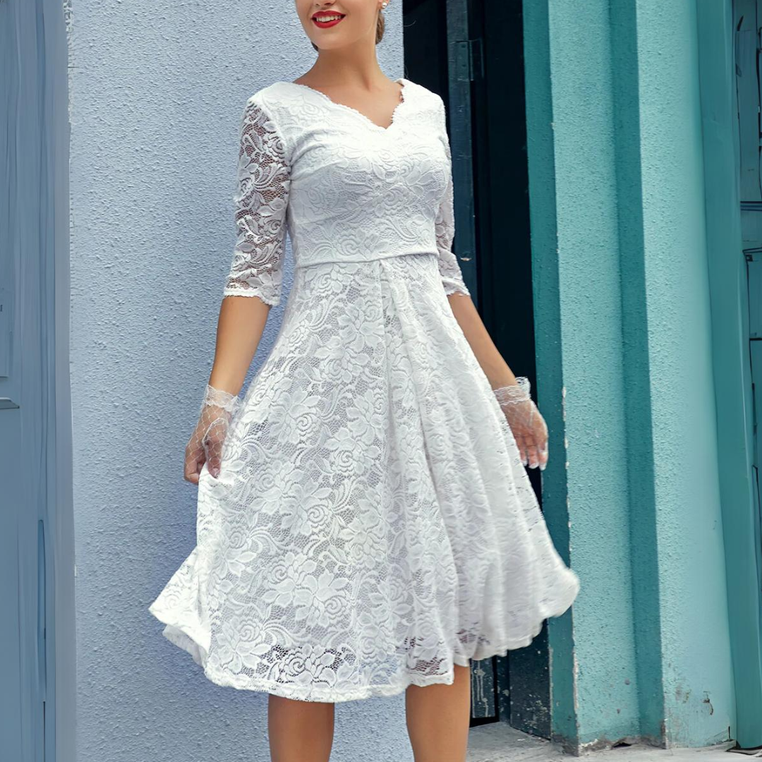 Robe Jenny de Printemps à Manches 3/4 - Collection 2025