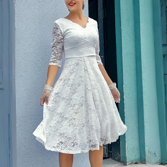 Robe Jenny de Printemps à Manches 3/4 - Collection 2025