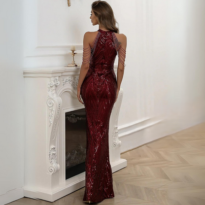 Robe de bal sirène Arriane en Paillettes