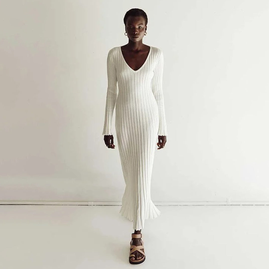 ALÉNA | Robe Femme en Tricot Douce - Luviera Fashion