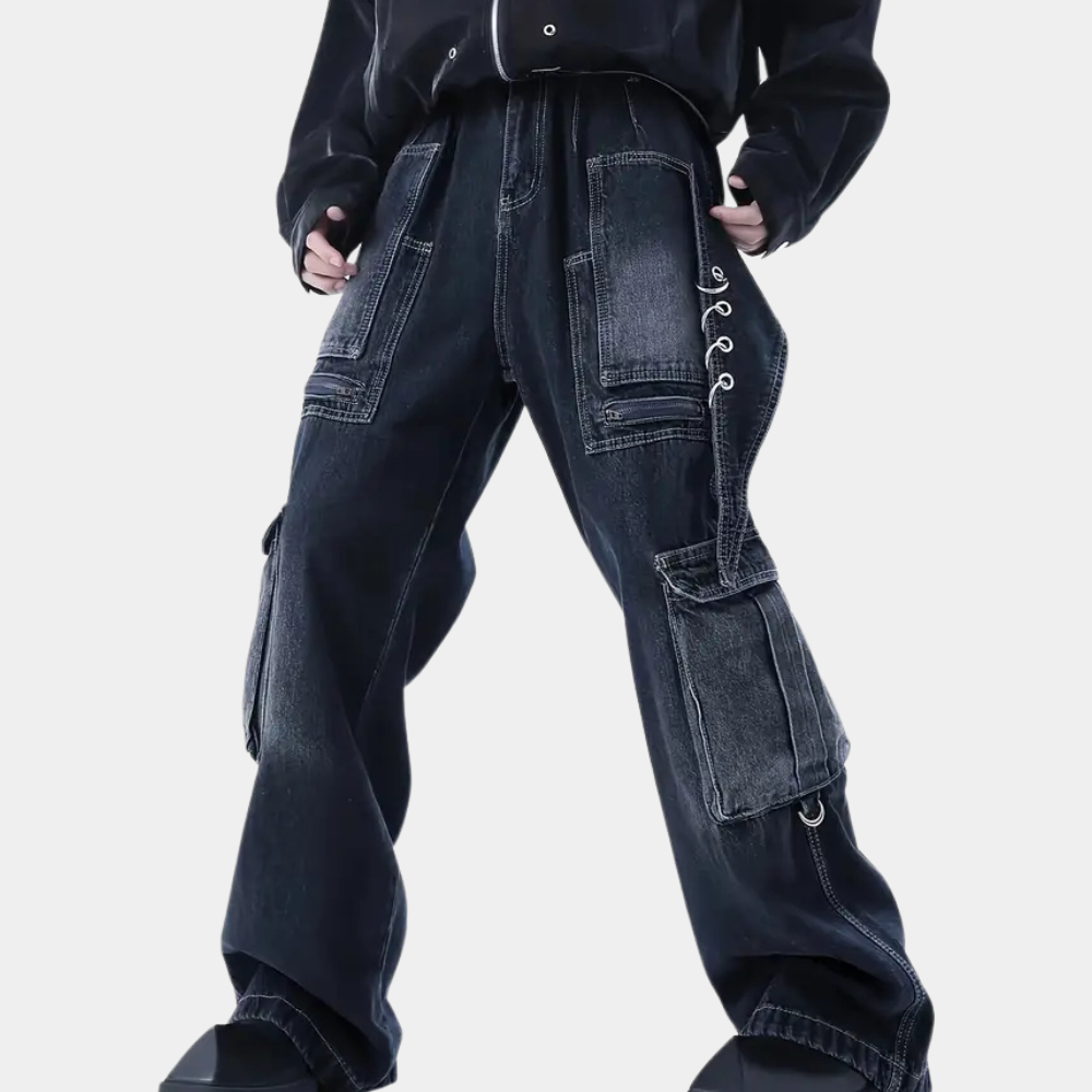 MATHIS | Pantalon en denim chic - Luviera Fashion