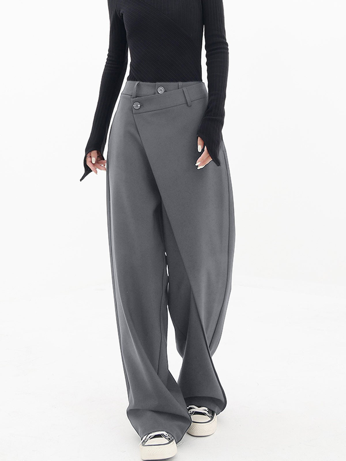 Asymmetrical Comfort Pants - Livia