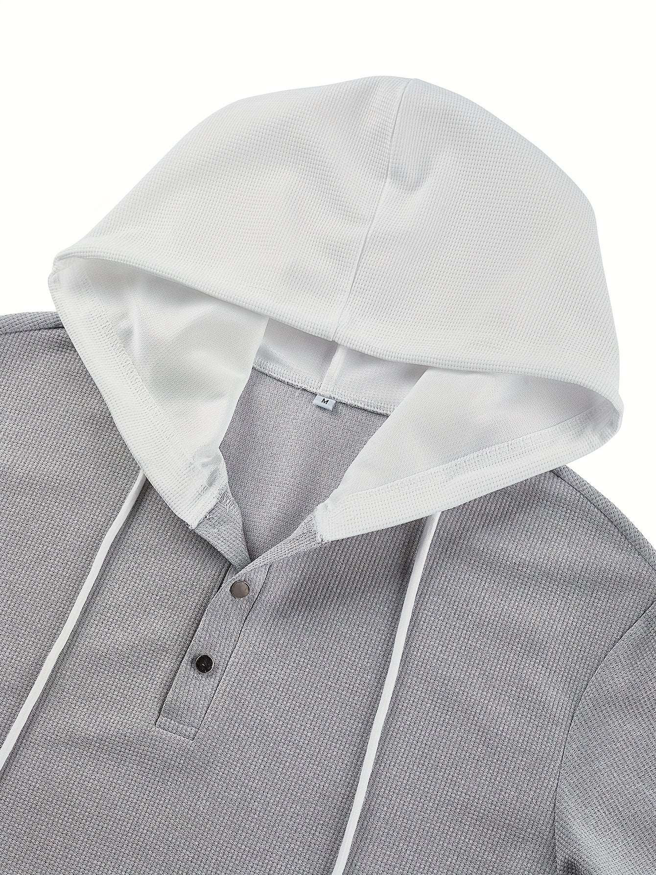 Zachary | Chemise décontractée en tricot pour homme avec capuche et boutons en métal