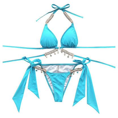 Bikini Été 2025 Orné de Cristaux Diamant