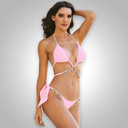 Bikini Été 2025 Orné de Cristaux Diamant