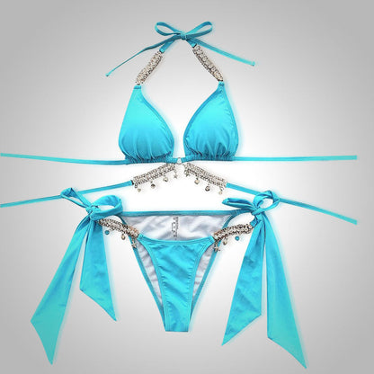 Bikini Été 2025 Orné de Cristaux Diamant