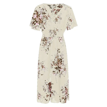 Robe grande taille en chiffon à motifs floraux