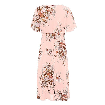 Robe grande taille en chiffon à motifs floraux